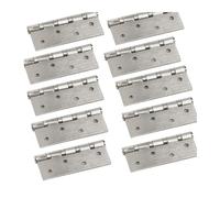 HKVTVCYPYA 2-10 Uds bisagras de puerta de acero inoxidable cojinete silencioso baño plano de madera abierto página plegable de hoja de 4 pulgadas/100mm(10pcs-4 inch)