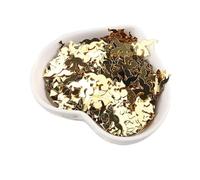 HKVTVCYPYA 50 g/paquete de arañas, calabazas, brujas, fantasmas, lentejuelas, decoración de fiesta, regalo DIY, disfraz, material de Lentejuelas(Gold Angel)