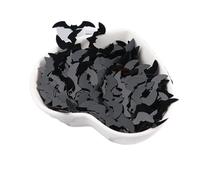 HKVTVCYPYA 50 g/paquete de arañas, calabazas, brujas, fantasmas, lentejuelas, decoración de fiesta, regalo DIY, disfraz, material de Lentejuelas(Black Bat)