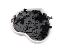 HKVTVCYPYA 50 g/paquete de arañas, calabazas, brujas, fantasmas, lentejuelas, decoración de fiesta, regalo DIY, disfraz, material de Lentejuelas(Black skeleton 2)