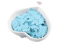 HKVTVCYPYA 50 g/paquete de arañas, calabazas, brujas, fantasmas, lentejuelas, decoración de fiesta, regalo DIY, disfraz, material de Lentejuelas(Light Blue bat)