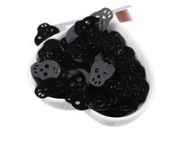 HKVTVCYPYA 50 g/paquete de arañas, calabazas, brujas, fantasmas, lentejuelas, decoración de fiesta, regalo DIY, disfraz, material de Lentejuelas(Black skeleton 1)
