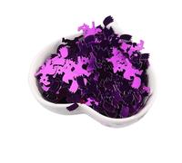 HKVTVCYPYA 50 g/paquete de arañas, calabazas, brujas, fantasmas, lentejuelas, decoración de fiesta, regalo DIY, disfraz, material de Lentejuelas(Rose witch)