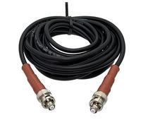 HKVTVCYPYA 6 pulgadas-20 M RG58 RP BNC macho a enchufe de alto voltaje SHV 5000 V RF Coaxial Terminal Jumper Cable detector(5M)