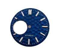 HKVTVCYPYA Accesorios luminosos verdes de la textura del dial del reloj de 28,5 mm compatibles con el movimiento NH38(Blue)