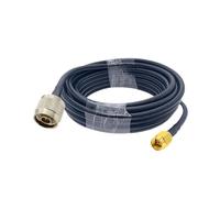 HKVTVCYPYA Cable coaxial LMR200 de baja pérdida, conector SMA macho a N en ángulo recto, for enrutador inalámbrico 4G LTE, puerta de enlace, radio celular ADS-B.(SMA M to N Male-0.5M)