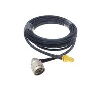 HKVTVCYPYA Cable coaxial LMR200 SMA macho a N en ángulo recto de baja pérdida for enrutador inalámbrico 4G LTE, puerta de enlace, radio celular ADS-B(N M90 to RPSMA F-30M)