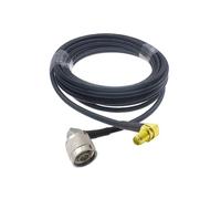 HKVTVCYPYA Cable coaxial LMR200 SMA macho a N en ángulo recto de baja pérdida for enrutador inalámbrico 4G LTE, puerta de enlace, radio celular ADS-B(N M90 to SMA F90-30M)