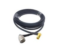 HKVTVCYPYA Cable coaxial LMR200 SMA macho a N en ángulo recto de baja pérdida for enrutador inalámbrico 4G LTE, puerta de enlace, radio celular ADS-B(N M90 to SMA M90-2M)
