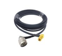 HKVTVCYPYA Cable coaxial LMR200 SMA macho a N en ángulo recto de baja pérdida for enrutador inalámbrico 4G LTE, puerta de enlace, radio celular ADS-B(N M90 to RPSMA M90-15M)