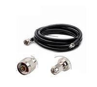 HKVTVCYPYA Cable coaxial RF LMR400, conector SMA macho a N hembra, 50 ohmios, 50-7, adaptador de extensión de puente flexible(SMA F to N M-2M)