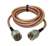 HKVTVCYPYA Cable coaxial RG142 con Conectores UHF PL259 a PL 259, 50 Ohm for analizador de Antena CB, medidor SWR de Carga ficticia, Radio Ham(3FT (1M))