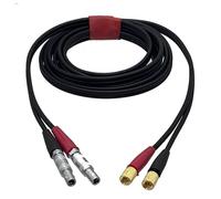 HKVTVCYPYA Cable doble de 1M-10M 2 C5-2 L5 FFA 00S a conector macho Microdot for Detector de defectos ultrasónico de igualdad(5M)