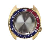 HKVTVCYPYA Caja de reloj Pvd dorada de 45mm, esfera de 28,5mm, anillos de capítulo negro puro, cristal de zafiro Compatible con movimiento Nh35 Nh36 Nh34(Steel Chapter Ring3)