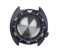 HKVTVCYPYA Cajas de reloj con cristal de zafiro negro, 45mm, corona atornillada a las 3,8 en punto, compatible con movimiento Nh35 Nh36 4R36(Black chapter ring 1)