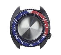 HKVTVCYPYA Cajas de reloj con cristal de zafiro negro, 45mm, corona atornillada a las 3,8 en punto, compatible con movimiento Nh35 Nh36 4R36(Deep blue chapter 3)