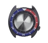 HKVTVCYPYA Cajas de reloj con cristal de zafiro negro, 45mm, corona atornillada a las 3,8 en punto, compatible con movimiento Nh35 Nh36 4R36(Black chapter ring 3)