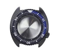HKVTVCYPYA Cajas de reloj con cristal de zafiro negro, 45mm, corona atornillada a las 3,8 en punto, compatible con movimiento Nh35 Nh36 4R36(Black chapter ring 2)