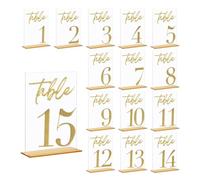 HKVTVCYPYA Decoración de acrílico blanca y negra elegante del número de la tabla for las bodas y la señalización elegante del asiento del acontecimiento(Nero,No.1-30)
