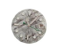 HKVTVCYPYA Esfera de reloj de 29 mm con manecillas luminiscentes en azul meteorito, compatible con movimiento automático ETA2836/2824, accesorios.(A4 Green Second Hand)