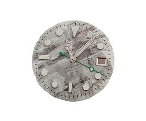 HKVTVCYPYA Esfera de reloj de 29 mm con manecillas luminiscentes en azul meteorito, compatible con movimiento automático ETA2836/2824, accesorios.(A4 Green Second Hand)