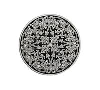 HKVTVCYPYA Esfera de reloj floral retro de 36 mm compatible con movimiento ETA6497 ST3600, esferas modificadas, accesorios for relojes mecánicos.(Silver)