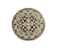 HKVTVCYPYA Esfera de reloj floral retro de 36 mm compatible con movimiento ETA6497 ST3600, esferas modificadas, accesorios for relojes mecánicos.(Gold)