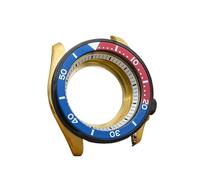 HKVTVCYPYA Funda de Reloj Dorada y Negra, Funda Trasera Transparente de Cristal de Zafiro, Compatible con Movimiento NH35 NH36 4R 7S(21-Mineral Coated Glass)