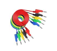 HKVTVCYPYA Kit de cables de prueba P1036B de 4 mm con conector banana for multímetro, pinza de cocodrilo y sonda de punción tipo U.(P1036)