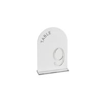 HKVTVCYPYA La tabla del espejo del oro 3D de acrílico blanco firma el número de la decoración de la recepción de la boda arqueada(Silver mirror,Table 1-20)
