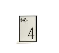 HKVTVCYPYA La tabla del oro numera la decoración de lujo de las piezas centrales de acrílico de la boda for la recepción(Nero,No.1-3 (10x15cm))