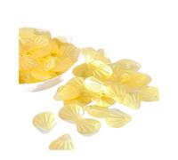HKVTVCYPYA Lentejuelas con forma de estrella de ciruela, flor amarilla mate de 50 g, confeti for boda, accesorios de costura for manualidades DIY(13mm Shell 200pc 10g)
