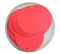 HKVTVCYPYA Lentejuelas for manualidades de 30 mm, 40 mm y 50 mm, redondas y grandes, con 1 orificio lateral, accesorios de costura manual.(Red,40mm)