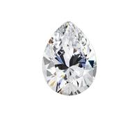 HKVTVCYPYA Moissanita color D, corte pera, VVS1, diamante creado en laboratorio, ideal for anillos, collares y pendientes.(6x8mm-1.25ct)