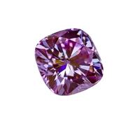 HKVTVCYPYA Piedra de moissanita de color rosa con corte cojín, diamante cultivado en laboratorio for anillos, collares y pendientes.(8.5x8.5mm-3.0ct)