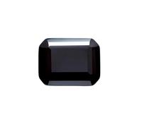 HKVTVCYPYA Piedra moissanita negra de corte esmeralda, diamante cultivado en laboratorio for crear joyas DIY.(7x9mm 3.0ct)