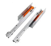 HKVTVCYPYA Prensa de rebote de 25KG, empuje for abrir debajo del montaje, muebles, cocina, baño, cajón, carril deslizante, 2 uds.(12inches 300MM)