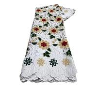 HKVTVCYPYA Tela de encaje de gasa africana, telas verdes francesas nigerianas for bodas de mujeres(LY5172-7)