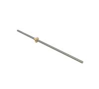 HKVTVCYPYA Tornillo de avance T8 con rosca izquierda de 2/3/8 mm, trapezoidal, inverso, tornillo izquierdo y tuerca de cobre inversa(Picth 1.5mm lead 3mm-150mm)