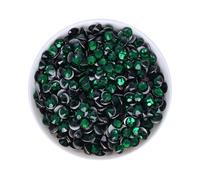 HKVTVCYPYA Verde oscuro SS3-SS30 AAAAA vidrio no hotfix diamantes de imitación Flatback Glitter piedras decoración de uñas accesorios DIY(SS10-1440Pcs)