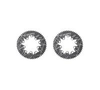 HKWFKAWA Juego de 2 cadenas plegables para bicicleta, 7-10 velocidades, 130BCD, repuesto para cadena de bicicleta de carretera, color negro 54