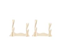 HKWFKAWA Juego de 2 soportes de exhibición de espadas de pared para Tanto Wakizashi Gladius de 2 capas