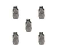 HKWFKAWA Juego de 5 bolsas de almacenamiento para linterna de camping con cordón para picnic, senderismo, mochileros, color gris