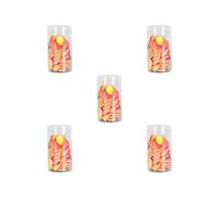 HKWFKAWA Juego de 5 discos de conteo de 100 unidades, marcadores de aprendizaje, discos de contador para juegos en casa, rojo y amarillo, 25 mm