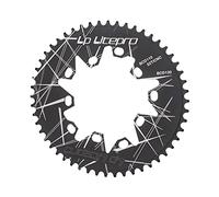 HKWFKAWA Rueda de cadena plegable para bicicleta, 7-10 velocidades, 130BCD, repuesto para cadena de bicicleta de carretera, color negro, 52T