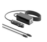 HKY 140W 12V-24V Vehículo USB C Laptop Cargador Rápido PD 3.1 140W para MacBook Pro, para HP Envy, Spectre, EliteBook, Latitude, Precision, Avata 2, Delta ADP-140AB B, FSP-140 A1AR3 USB-C Cable de