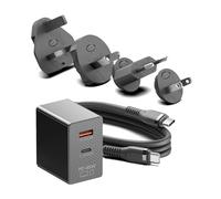 HKY 45W Cargador USB C Carga Rapida para Pistola de Masaje Muscular, para Theragun Masajeador de Percusión Manual, Masajeador Cervical y Espalda, Pistola Masajeadora Muscular 36W 27W 15W AC Adaptador