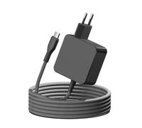 HKY Fuente de alimentación de 65 W y 45 W con cuerda de nailon de 2 m, cable de carga USB-C tipo C, cargador rápido compatible con Meta Quest 3 3S 2, gafas Meta Quest Pro, Meta Quest 3/2/Pro, Pico 4