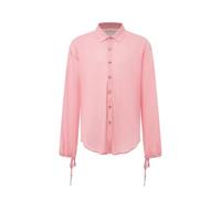 HKYBCF Baile Latino Long Sleeved National Standard Latin Dance Shirt Men'S Ballroom Tops Adults Top Practice Wear para Hombres(Pink top,S)