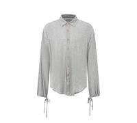 HKYBCF Baile Latino Long Sleeved National Standard Latin Dance Shirt Men'S Ballroom Tops Adults Top Practice Wear para Hombres(Gray top,XL)